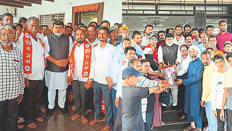 Thackeray group activists  join Shinde group