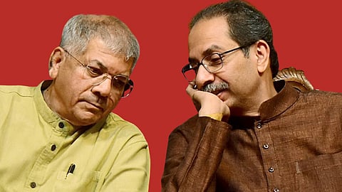 Uddhav Thackeray and Prakash Ambedkar 