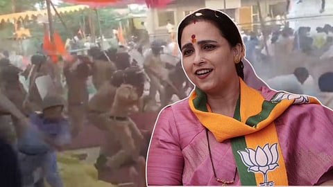 Chitra Wagh Statement On Jalna Maratha Samaj Protest 