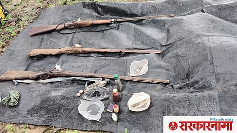 Guns at Kurkheda, Gadchiroli