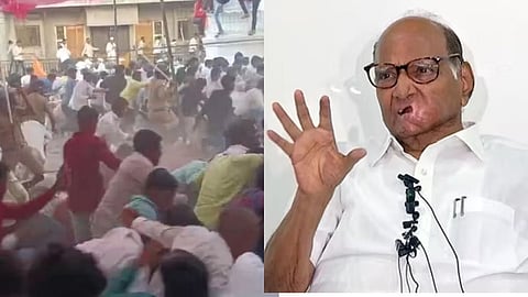 Sharad Pawar , Jalna Protest 