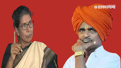 Ranjana-gawande and Indurikar Maharaj 