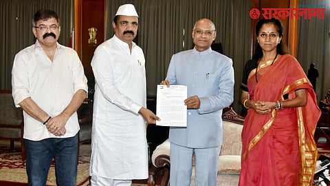 Jayant Patil, Supriya Sule  -Governor Meeting :  