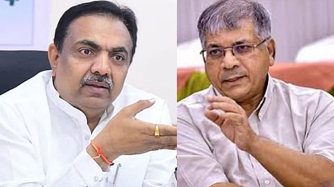 Jayant Patil and Prakash Ambedkar  