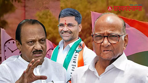 Sharad Pawar, Ajit Pawar, Nilesh Lanke 