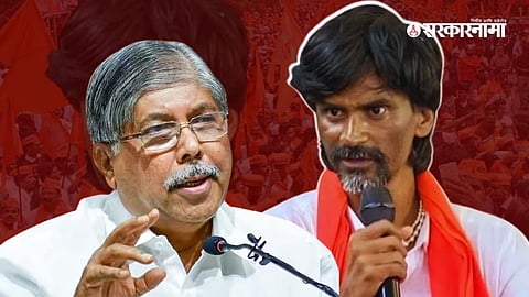 Chandrakant Patil and Manoj Jarange Patil 
