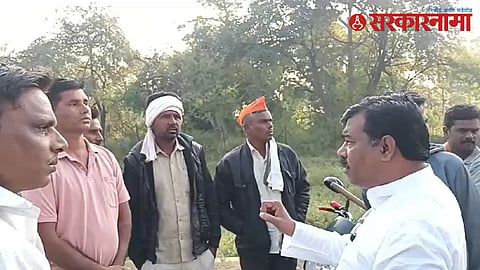 Namdev Sasane and Maratha activists