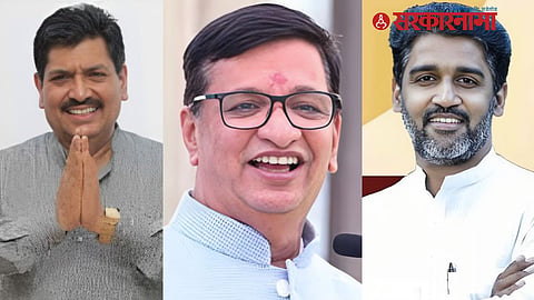 Balasaheb Thorat, Karan Sasane and MLA Lahu Kanade 