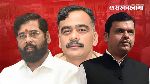 Eknath Shinde, Tushar Doshi, Devendra Fadnavis 