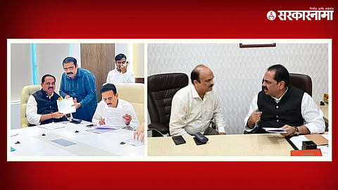 Suhas Kande & Pankaj Bhujbal with Minister Anil Patil