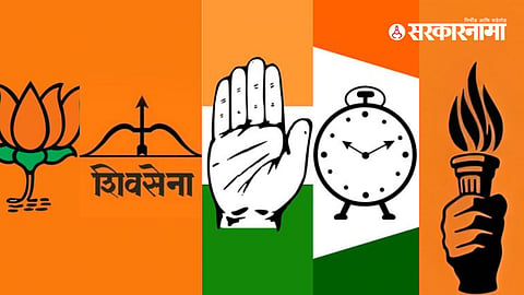 BJP, Shivsena, NCP, Congress