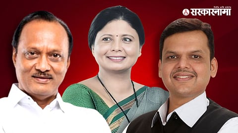 Ajit Pawar, Sushma Andhare, Devendra Fadanvis 