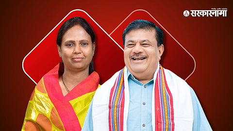 MLA Monika Rajale, Pratap Dhakane