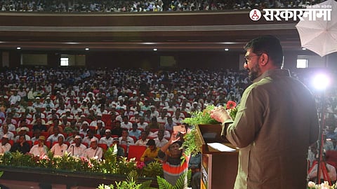 MLA Shivendraraje Bhosale In Mill Workers Melava
