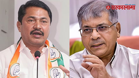 Nana Patole and Prakash Ambedkar 