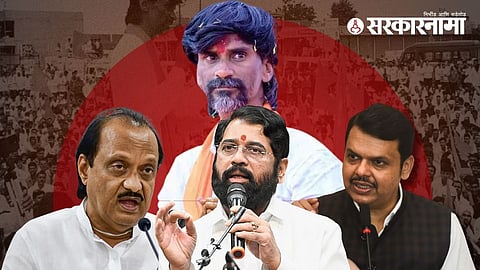 Manoj Jarange Patil, Ajit Pawar, Eknath Shinde, Devendra Fadnavis