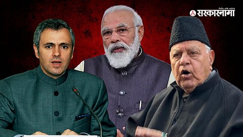  Omar Abdullah, PM Narendra Modi, Farooq Abdullah