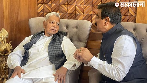 Vijay Shivtare with Anantrao Thopte