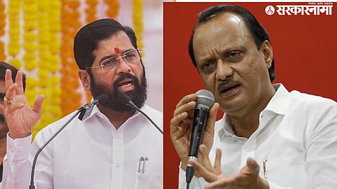 Eknath Shinde and  Ajit pawar