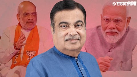  Narendra Modi Amit Shah  Nitin Gadkar