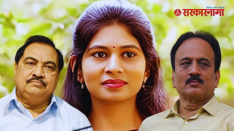 Eknath Khadse, Raksha Khadse, Girish Mahajan