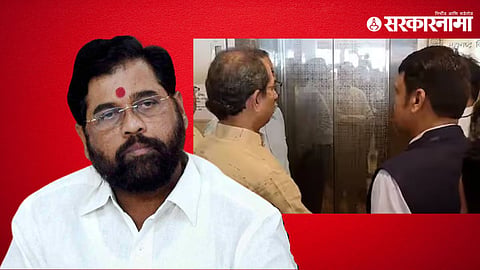 Devendra Fadnavis and Uddhav Thackeray meeting