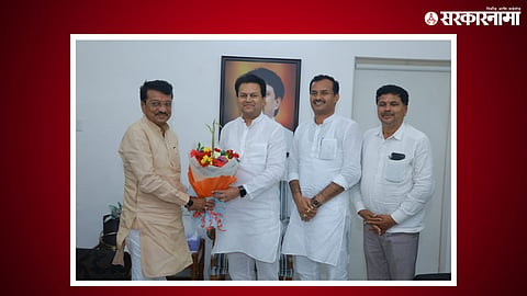 EX.MLA Vinayak Patil Meet Amti Deshmukh