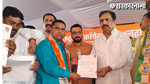 Prakash Jamhadhe resigned  MNS join ncp sharad pawar group