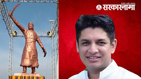 MLA Satyajeet Tambe face book post on statue of chhatrapati shivaji maharaj