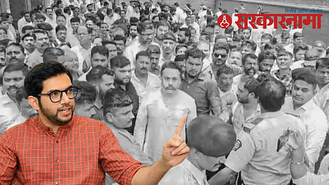 aaditya thackeray rane worker clash in rajgad fort 