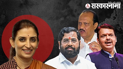 sujata saunik | eknath shinde | ajit pawar | devendra fadnavis
