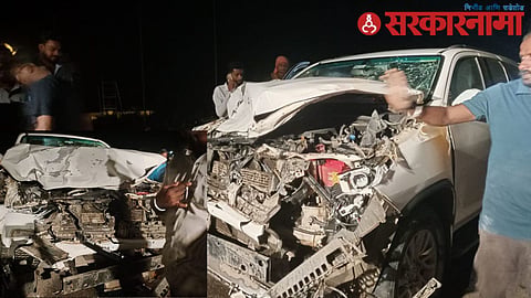 Former Kannada MLA Nitin Patil's car accident