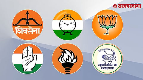  Ncp shivsena Congrss Bjp