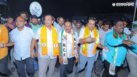 Satish Chavan election campaign rally in Gangapur
