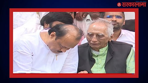 Ajit Pawar meets Baba Adhaav 