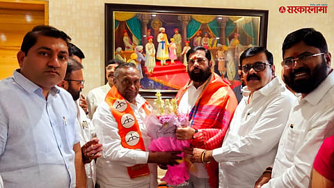 Madhukar Jadhav with CM Eknath Shinde