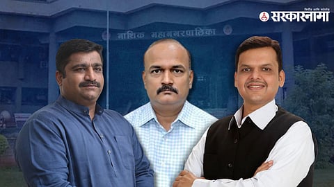 MLA Rahul Dhikle, AshokKaranjkar & CM Devendra Fadanvis