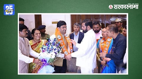 Eknath shinde welcome Deepak Datir