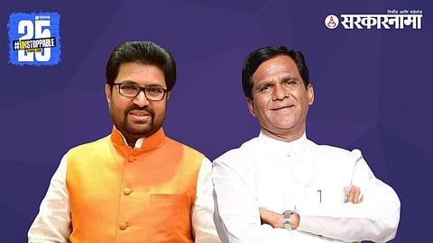 BJP leaders Raosaheb Danve and Kailas Gorantyal celebrate sweeping victory in Jalna Municipal Corporation elections, securing clear majority and setting stage for BJP’s first mayor.