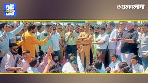 Citizen agitation at Shirpur Toll PlaZa