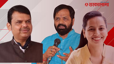 devendra fadanvis, bharat gogavale, aditi tatkare 
