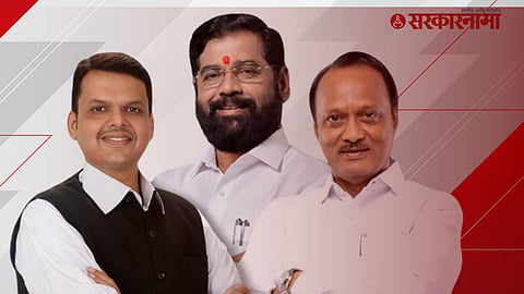 Devendra Fadnavis, Eknath shinde, Ajit Pawar 