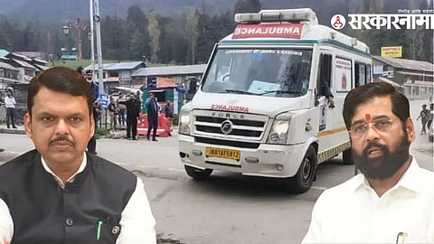Security personnel at the site of the Pahalgam terrorist attack, ensuring safety of tourists and locals.​
