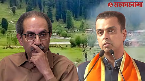 Milind Deora addressing the media while criticizing Uddhav Thackeray over the Pahalgam terror attack and political accountability.

