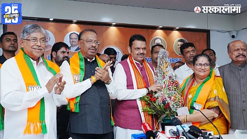 Jayshree Patil BJP Entry Devendra Fadnavis chandrakant patil chandrashekhar bawankule