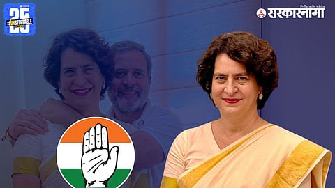 Congress candidate celebrates victory in Nilambur bypoll under Priyanka Gandhi’s support.


