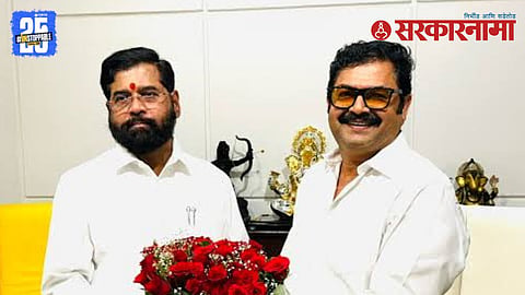 Kamlesh Rai with Eknath Shinde