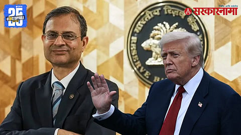 RBI Governor Sanjay Malhotra addresses the media after holding the repo rate at 5.5%, highlighting India's bright economic prospects despite global trade threats.

