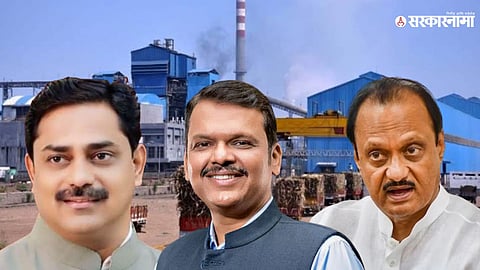 Devendra Fadnavis Ajit Pawar Sangram Thopte 
