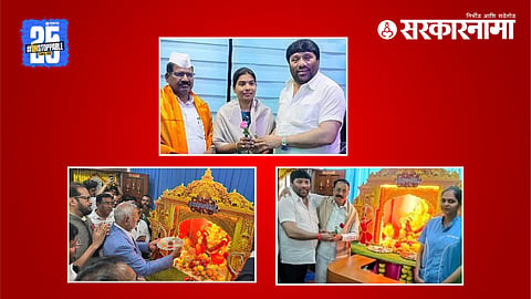 Dr Zakir Shaikh & Manikraao KOkate at Ganesh Festival
